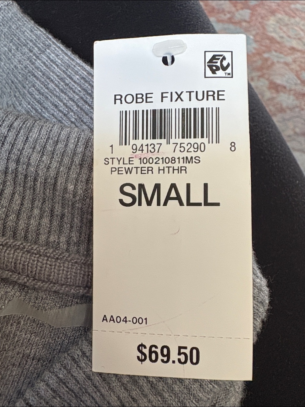 State of Day Intimates Cozy Ribbed Robe — Light Gray - Picture 2 of 4